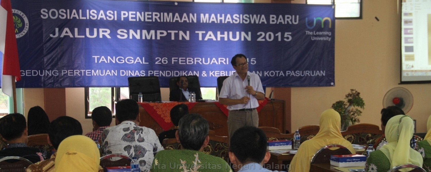 Sosialisasi SNMPTN Tahun 2015 di Kota Pasuruan